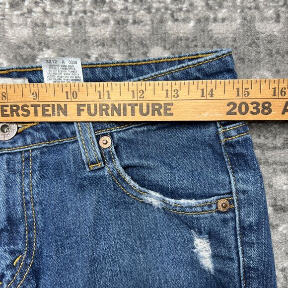 Levi's Special Edition Jeans Womens Junior 5M Blue Denim Distressed Low Rise - Picture 7 of 15